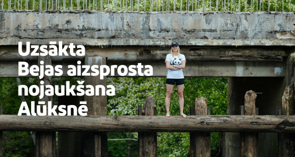 Uzsākta Bejas aizsprosta nojaukšana Alūksnē
